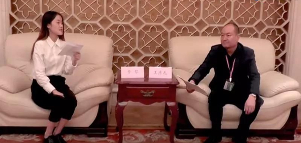濰坊奧龍鋅業(yè)有限公司董事長(zhǎng)王彥龍接受采訪
